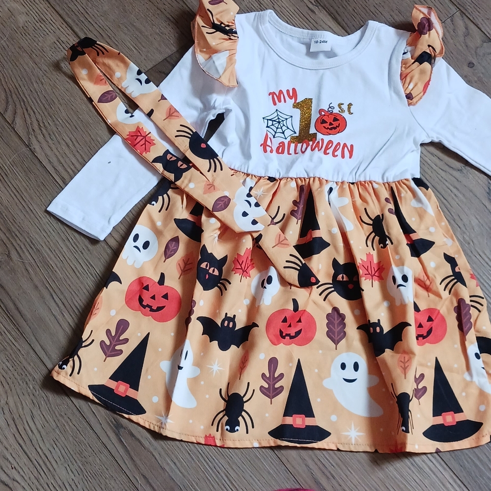 Halloween Dress "First Halloween" Size 18-24 mo.